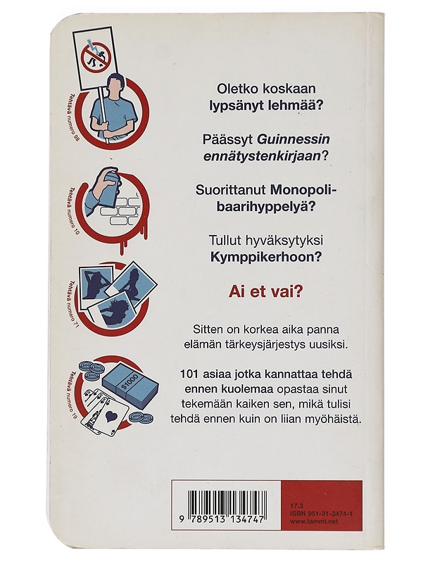 101 asiaa, jotka kannattaa tehdä ennen kuolemaa - Horne, Richard - Kirja lahjaksi - 10105372979 - 1