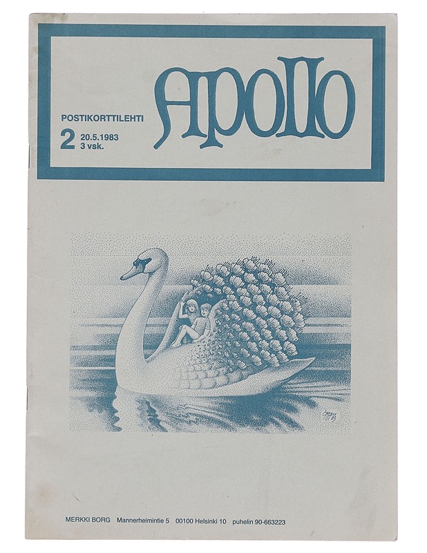 Apollo : Postikorttilehti 2 20.5.1983 3 vsk. - Lehdet - 10105373070 - 0