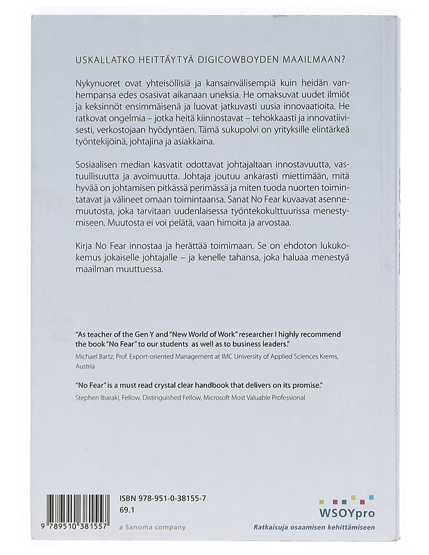 No fear : johtaja kohtaa digicowboyt - Viljakainen, Pekka A. - Tietokirjat ja oppaat - 10105373166 - 1