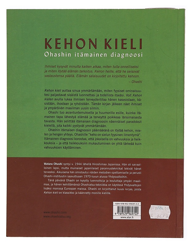 Kehon kieli : Ohashin itämainen diagnoosi - Ohashi, Wataru - Tietokirjat ja oppaat - 10105373173 - 1