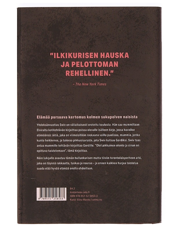 Pidä puolesi, Swiv - Toews, Miriam - Romaanit ja novellit - 10105373303 - 1