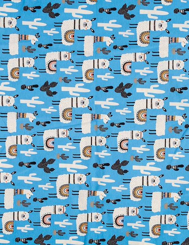 Joustava puuvillatrikoo kangas, 150x245 cm - Kankaat - 10105373304 - 0