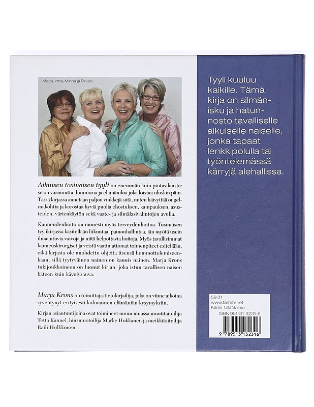 Tosinaisen tyylikirja - Krons, Marja - Harrastekirjat - 10105373495 - 1