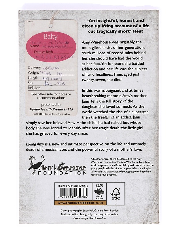 Loving Amy : a mother's story - Janis Winehouse - Elämäkerrat ja muistelmat - 10105373498 - 1