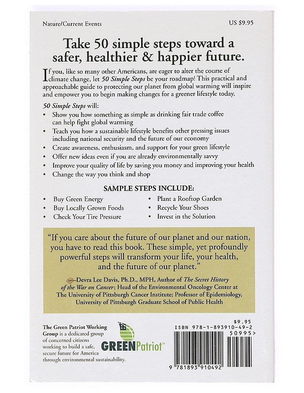 50 simple steps to save the earth from global warming - The Green Patriot Working Group - Tietokirjat ja oppaat - 10105373676 - 1