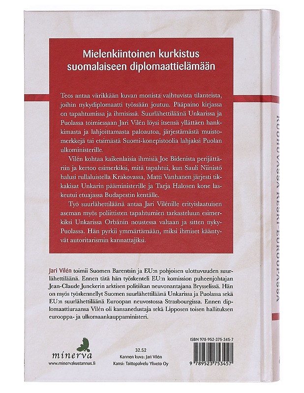Suurlähettiläänä kuohuvassa Keski-Euroopassa - Jari Vilén - Elämäkerrat ja muistelmat - 10105373689 - 1