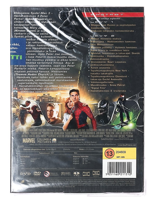 Spider-Man 3 - DVD - DVD-elokuvat - 10105373708 - 1