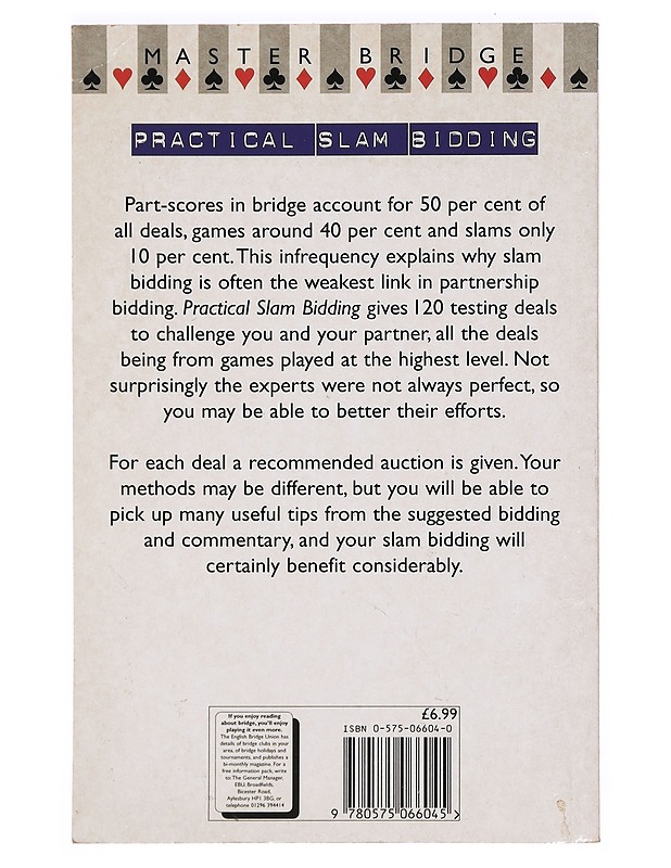 Practical Slam Bidding: The Self-Help Guide to Better Slam Bidding - Ron Klinger - Tietokirjat ja oppaat - 10105373705 - 1