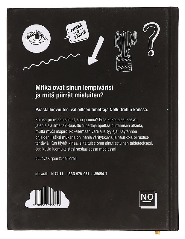 Luova kirjani : piirrä & väritä - Nelli Orell - Tietokirjat ja oppaat - 10105373900 - 1