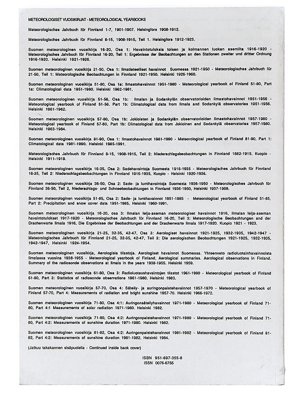 Tilastoja suomen ilmastosta - Heino Raino - Tietokirjat ja oppaat - 10105373984 - 1