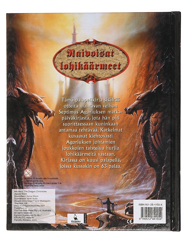 Raivoisat lohikäärmeet - Sanders, Malcolm - Lastenkirjat - 10105374119 - 1