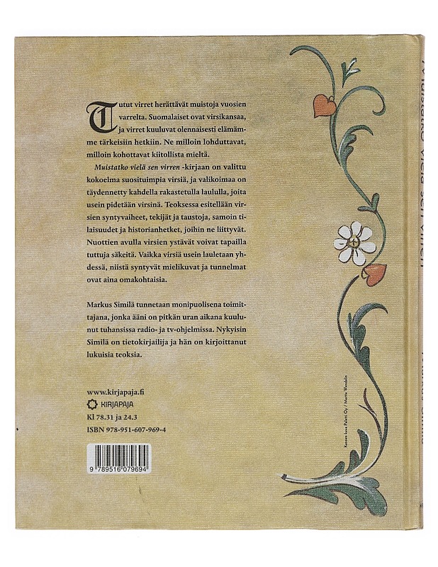 Muistatko vielä sen virren - Markus Similä - Tietokirjat ja oppaat - 10105374129 - 1