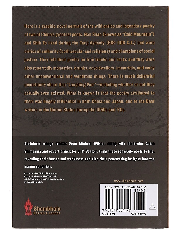 Cold Mountain : the legend of Han Shan and Shih Te, the original Dharma Bums - Wilson, Sean Michael - Sarjakuvat - 10105374142 - 1