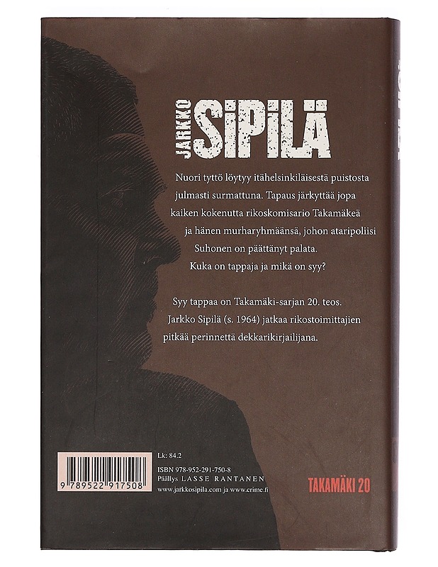 Syy tappaa - Jarkko Sipilä - Jännitys ja dekkarit - 10105374173 - 1