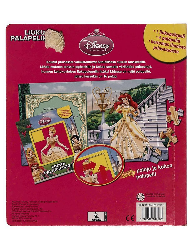 Prinsessat : liukupalapelikirja  - Lastenkirjat - 10105374335 - 1