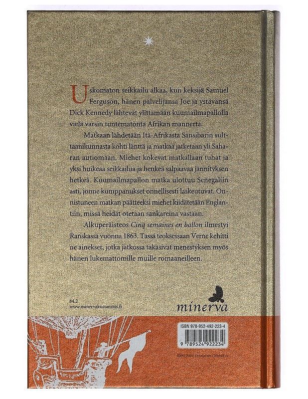Kuumailmapallolla Afrikan halki - Verne, Jules - Romaanit ja novellit - 10105374429 - 1