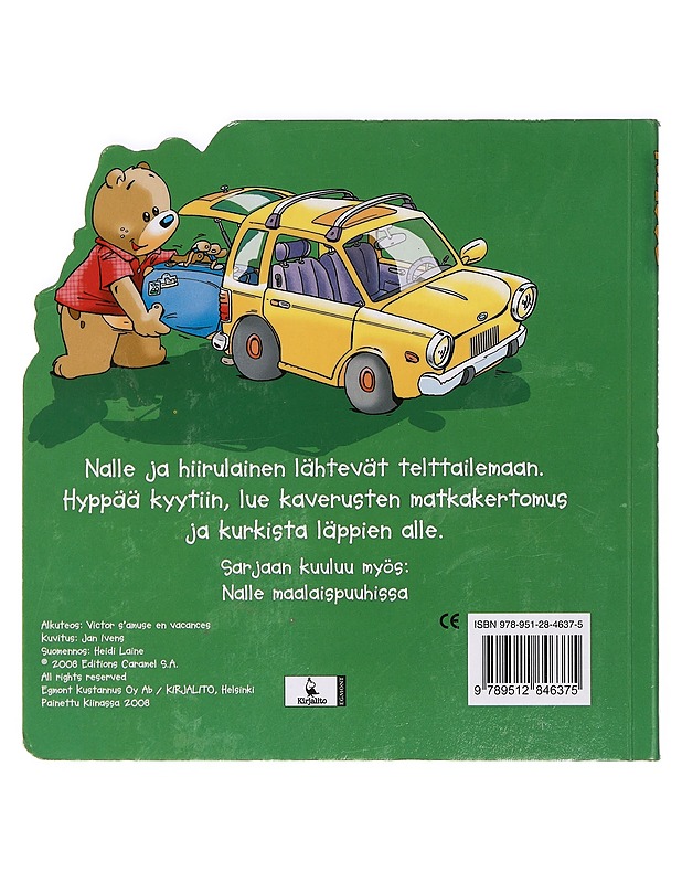 Nalle telttailemassa - Ivens, Jan - Lastenkirjat - 10105374522 - 1