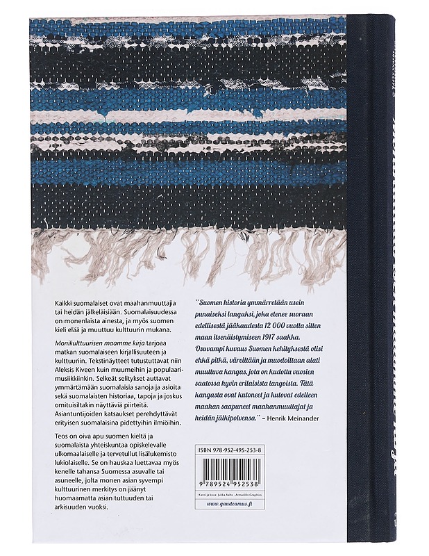 Monikulttuurisen maamme kirja : Suomen kielen ja kulttuurin lukukirja - Kenttälä, Marjukka - Historiakirjat - 10105374539 - 1