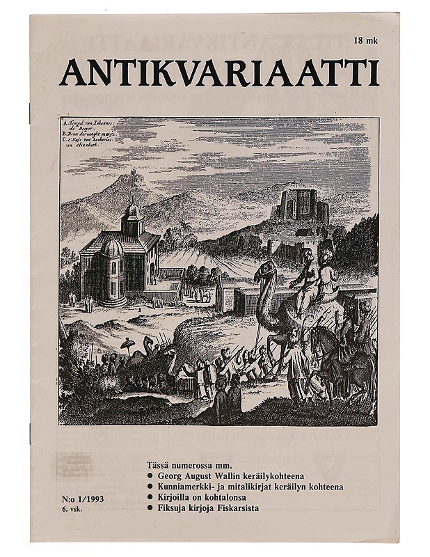 Antikvariaatti 1/1993 - Lehdet - 10105374586 - 0