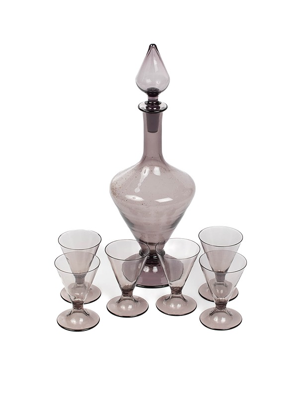 RIIHIMÄEN LASI karahvi ja 6 lasia - Designsuosikit - 10105374602 - 0