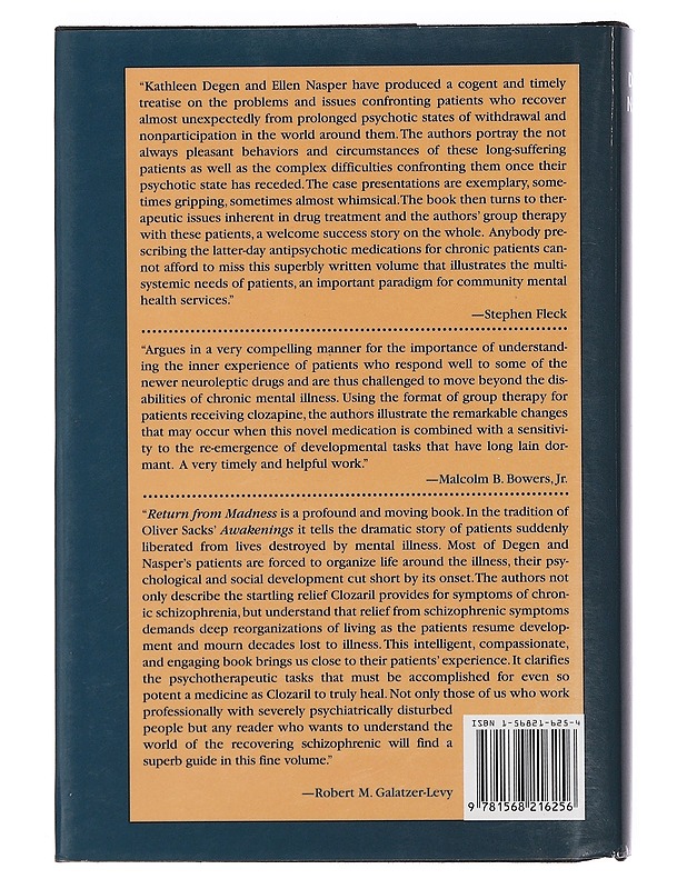 Return from Madness - Kathleen Degen ; Ellen Nasper - Tietokirjat ja oppaat - 10105374606 - 1