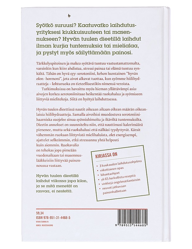 Hyvän tuulen dieetti - Wurtman, Judith J. - Ruokakirjat - 10105374746 - 1