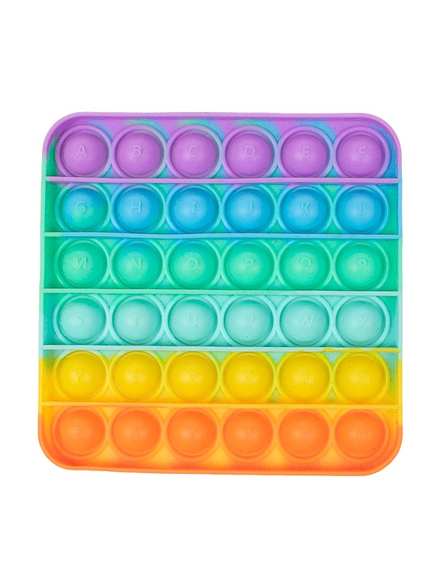 Pop it -lelu, monivärinen neliö - Lasten lelut - 10105374763 - 0