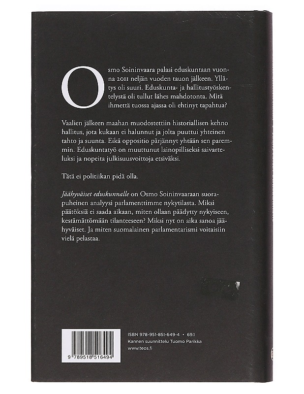 Jäähyväiset eduskunnalle - Osmo Soininvaara - Elämäkerrat ja muistelmat - 10105374772 - 1