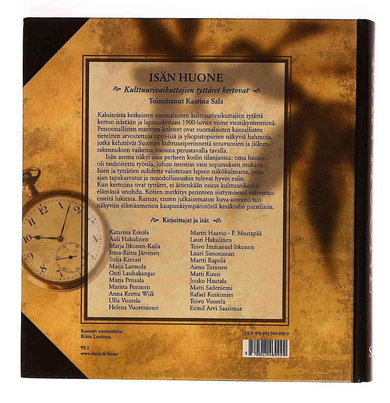 Isän huone : kulttuurivaikuttajien tyttäret kertovat - Sala, Kaarina - Elämäkerrat ja muistelmat - 10105374803 - 1