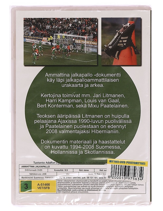 Ammattina Jalkapallo - DVD - DVD-elokuvat - 10105374974 - 1