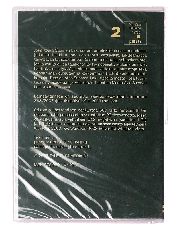 Joka kodin Suomen laki - CD-ROM - CD-levyt - 10105375118 - 1