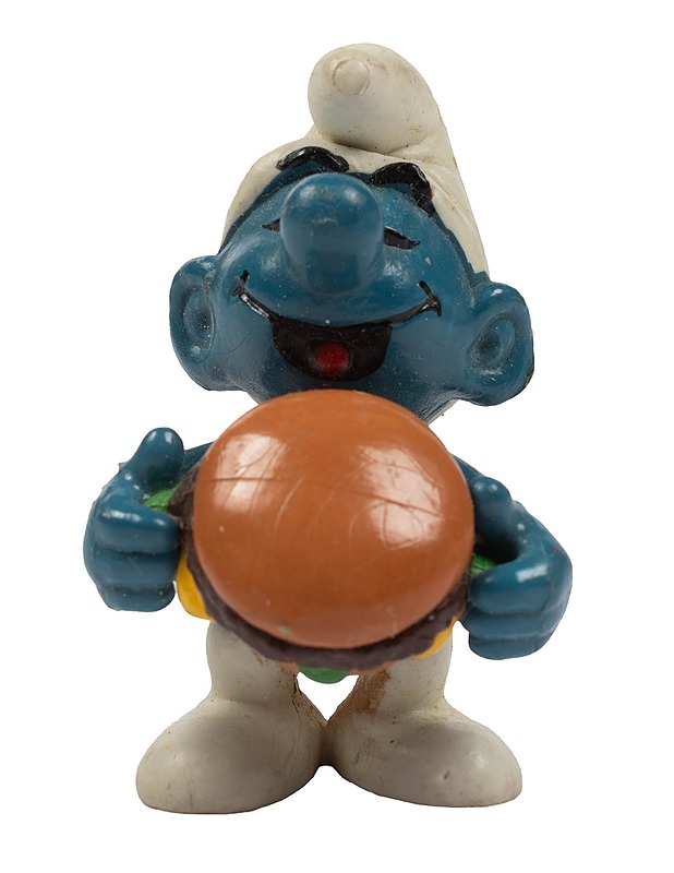 SCHLEICH / PEYO hampurilaista syövä smurffi figuuri - Lasten lelut - 10105375151 - 0
