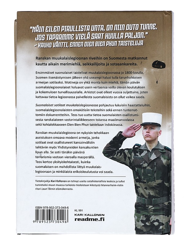 Suomalaiset sotilaat muukalaislegioonassa - Kari Kallonen - Elämäkerrat ja muistelmat - 10105375200 - 1