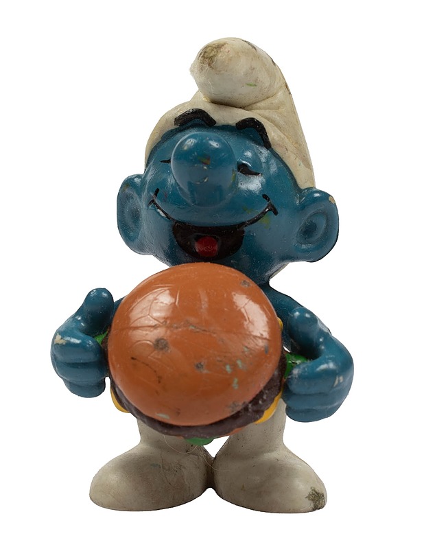 SCHLEICH / PEYO hampurilaista syövä smurffi figuuri - Lasten lelut - 10105375219 - 0