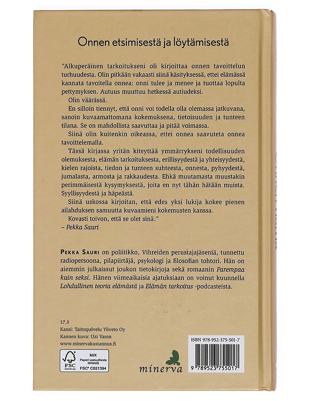 Onnen harha - Pekka Sauri - Tietokirjat ja oppaat - 10105375399 - 1