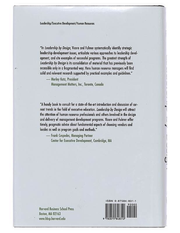 Leadership by design - Vicere, Albert A. - Tietokirjat ja oppaat - 10105375574 - 1