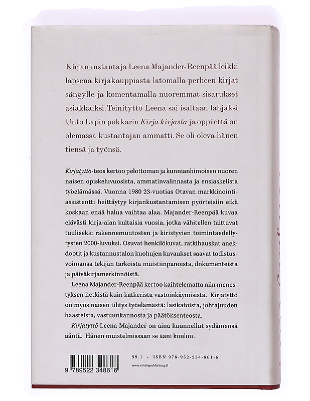 Kirjatyttö : kustantajaelämää - Leena Majander-Reenpää - Elämäkerrat ja muistelmat - 10105375573 - 1