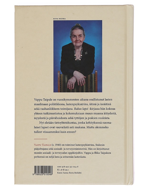 Rakas lapsi : muistoja & ymmärrystä kasvamisesta - Vappu Taipale - Elämäkerrat ja muistelmat - 10105375786 - 1