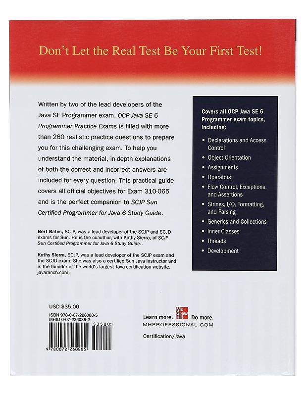 Java: Practice Exams - Bates, Bert; Sierra, Kathy - Tietokirjat ja oppaat - 10105375833 - 1