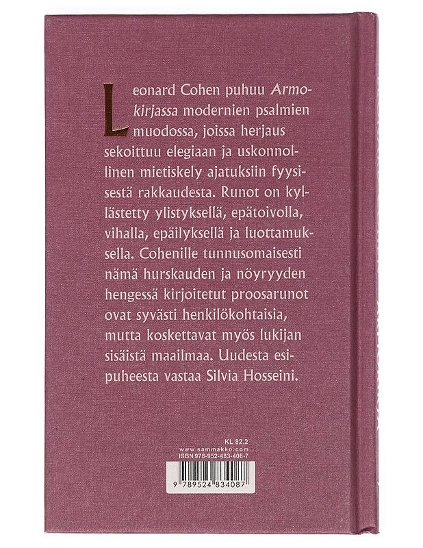 Armokirja - Cohen, Leonard - Romaanit ja novellit - 10105375849 - 1
