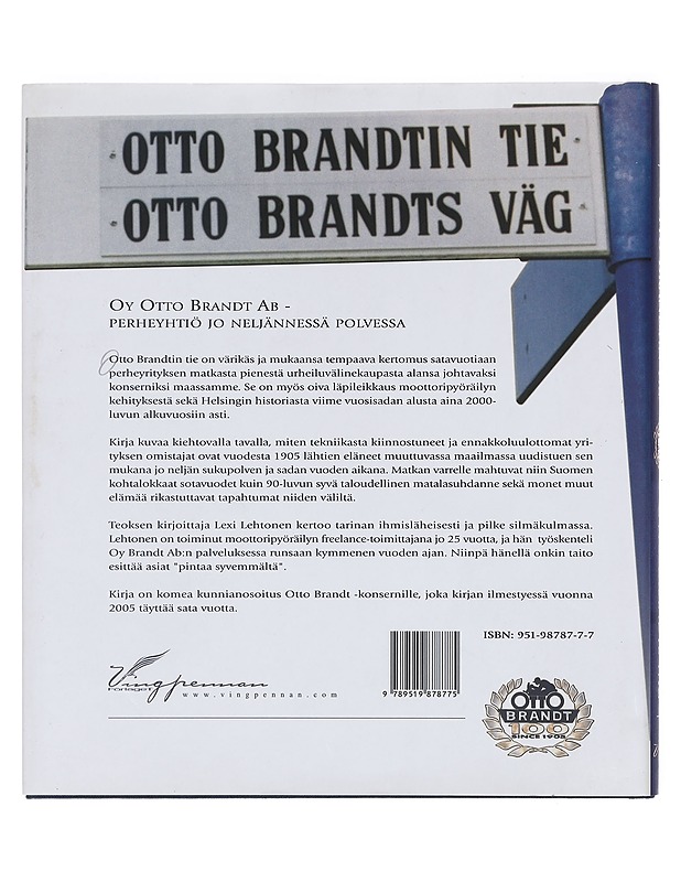 Otto Brandtin tie - Otto Brandts väg - Lehtonen, Lexi - Historiakirjat - 10105375969 - 1