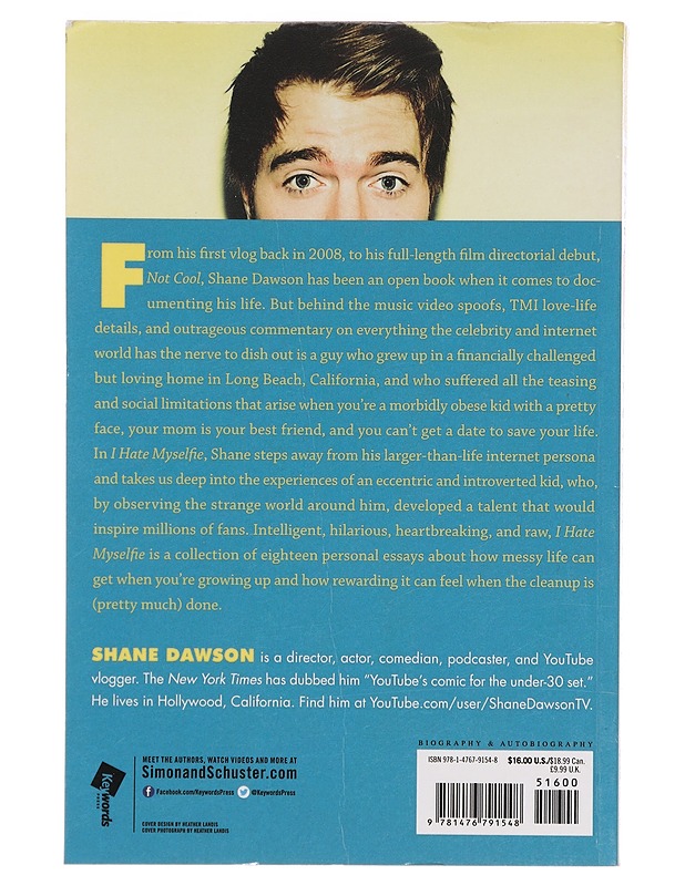 I hate myselfie : a collection of essays - Shane Dawson - Elämäkerrat ja muistelmat - 10105375998 - 1