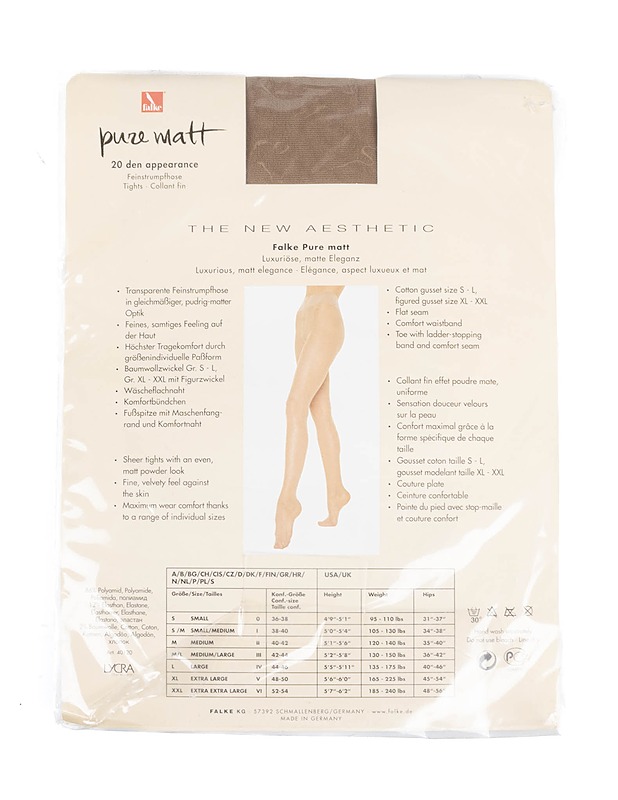 FALKE Pure Matt 20 den sukkahousut, 40-42 - Asusteet - 10105376030 - 1