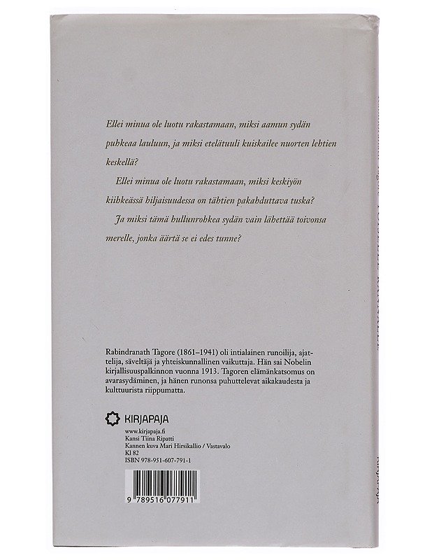 Toiselle rannalle - Tagore, Rabindranath - Runot ja näytelmät - 10105376121 - 1