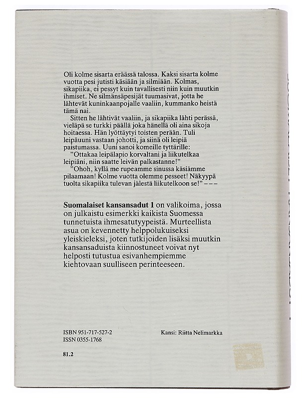 Suomalaiset kansansadut 1 - Rausmaa Pirkko-Liisa - Fantasia- ja scifi - 10105376226 - 1