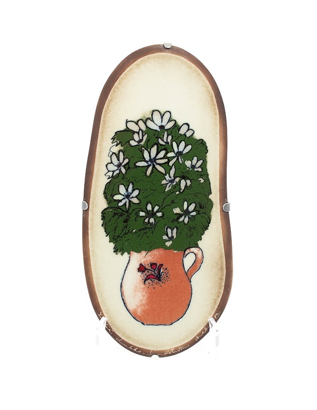 ARABIA Valkovuokot seinälaatta - Designsuosikit - 10105376271 - 0