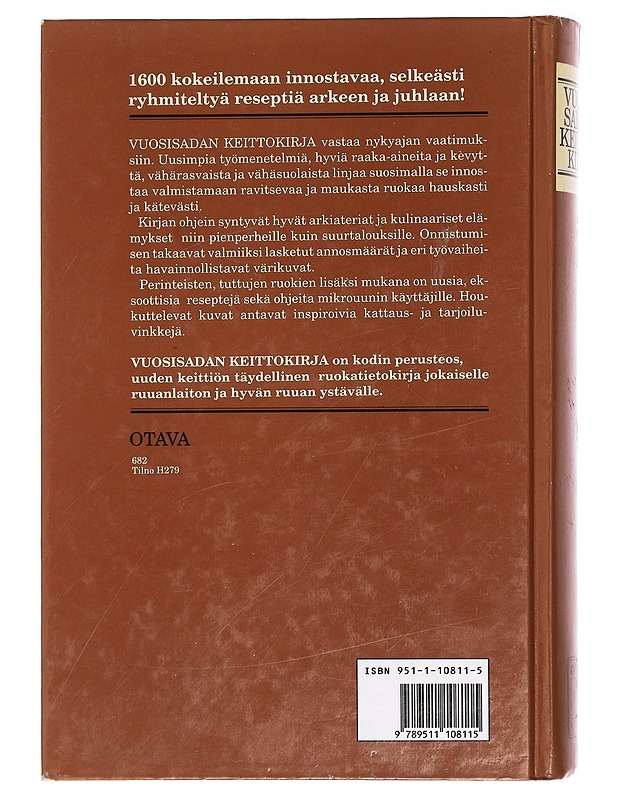 Vuosisadan keittokirja - Patala, Anita - Ruokakirjat - 10105376551 - 1