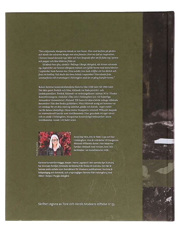 Ahlstedtin taiteilijaperhe - Anne-Maj Väre - Historiakirjat - 10105376556 - 1