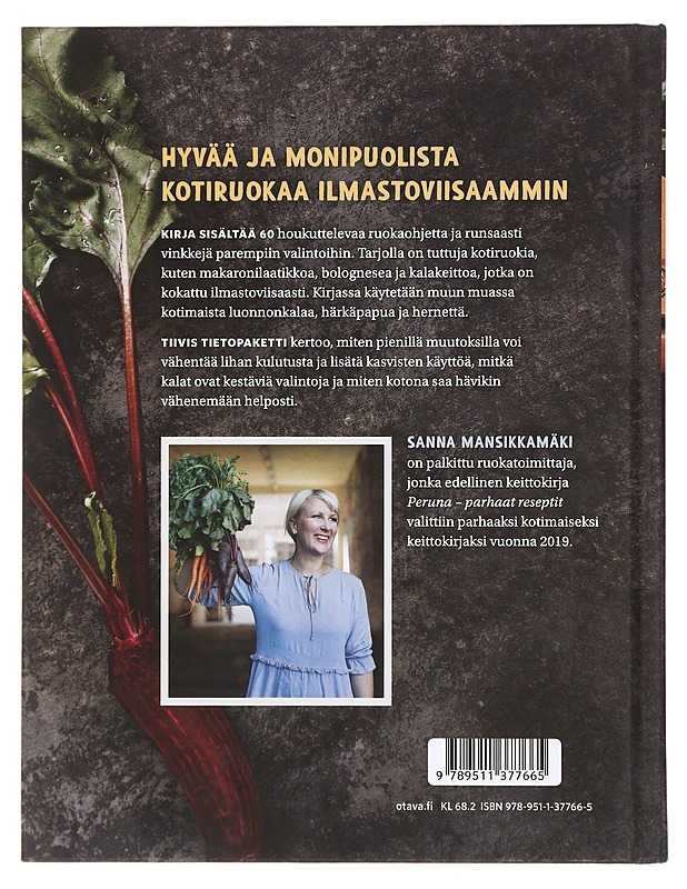Kiit[o]s! : helppoja arkiruokia ja ilmastotekoja - Mansikkamäki, Sanna - Ruokakirjat - 10105376627 - 1