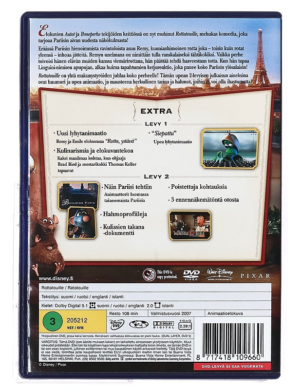 Rottatouille - DVD - DVD-elokuvat - 10105376711 - 1